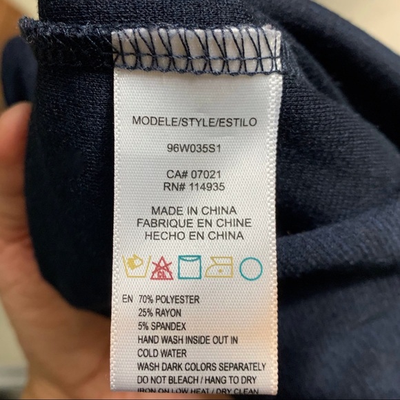 Body Con Mini Skirt Navy Blue Women’s Size M - Picture 3 of 4